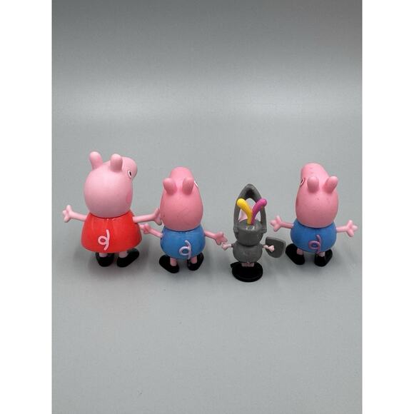 PEPPA PIG Carry Along Friends Case W/ Figures 7 And Fairground Boat Swing Lot - Picture 8 of 16